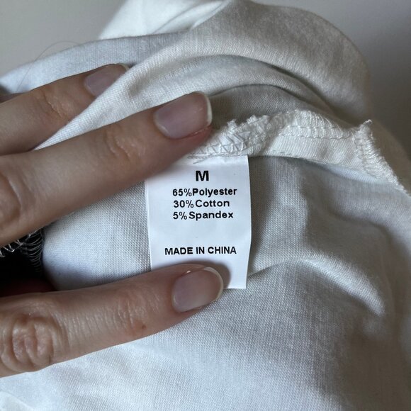 Color-block Black and White Tee - Picture 4 of 5